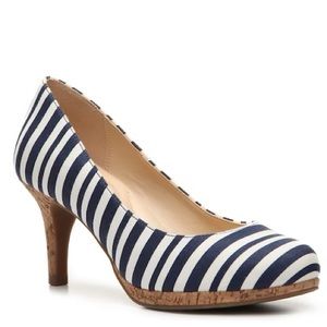 Kelly & Katie Dorotha Striped Platform Pump